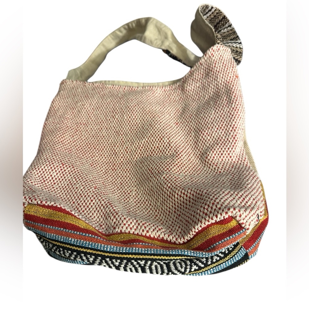 Sacred Threads Colorful Striped Shoulder Bag. LG/GR/GR01 - Picture 2 of 2